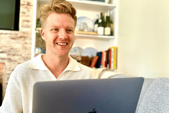 steven from lamplighter at a client meeting