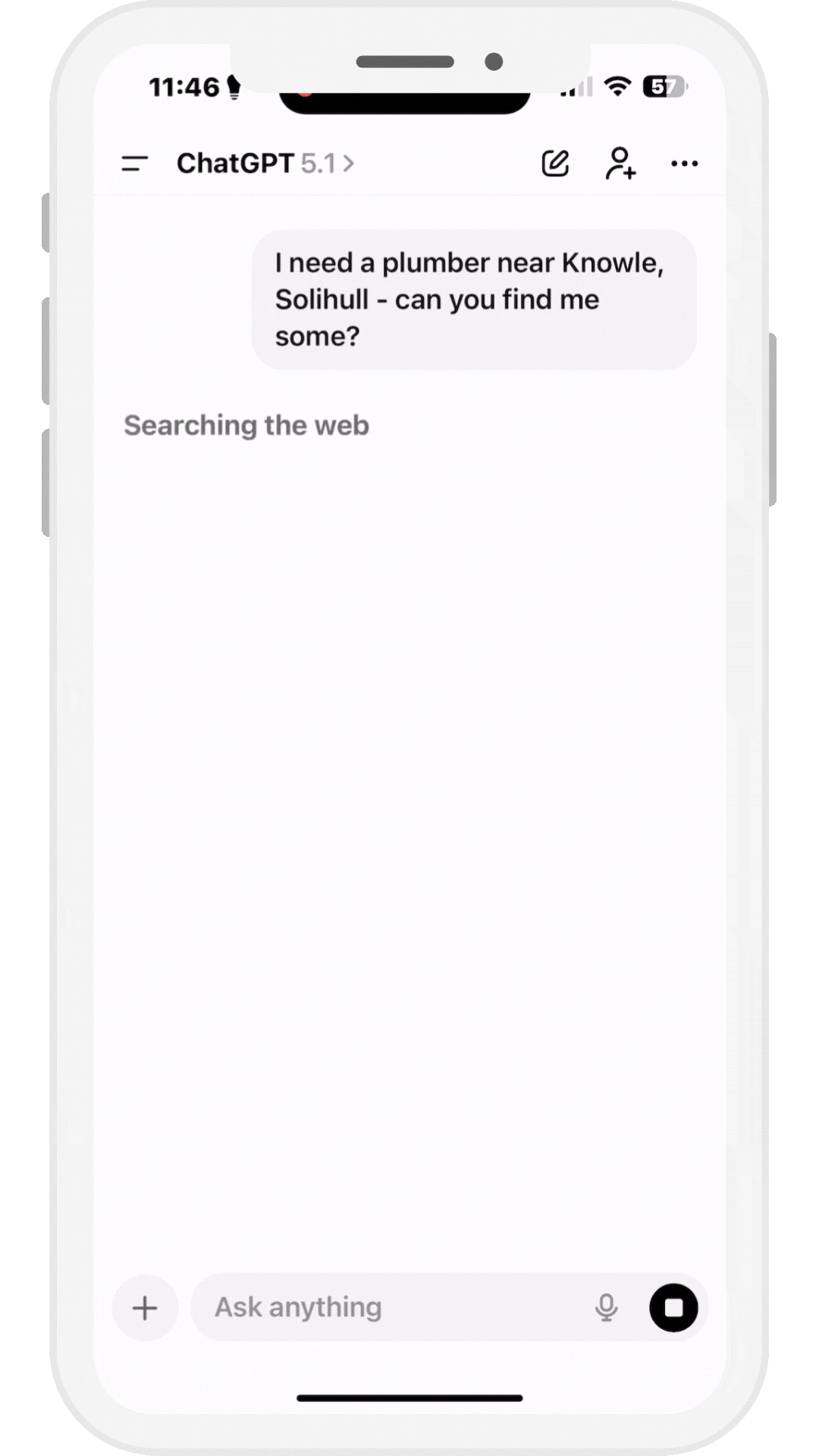 example search on chatgpt